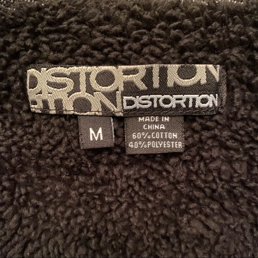 DISTORTION Boys Blue Hoodie Jacket Size Medium - Picture 4 of 9